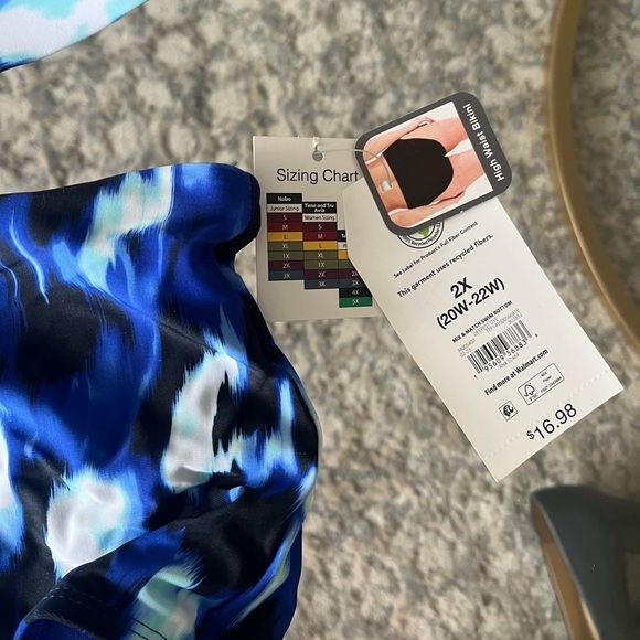 NWT Plus Size Bikini Lot of 8, Time and Tru (Walmart), 1X, 2X, and 3X! - Picture 11 of 17